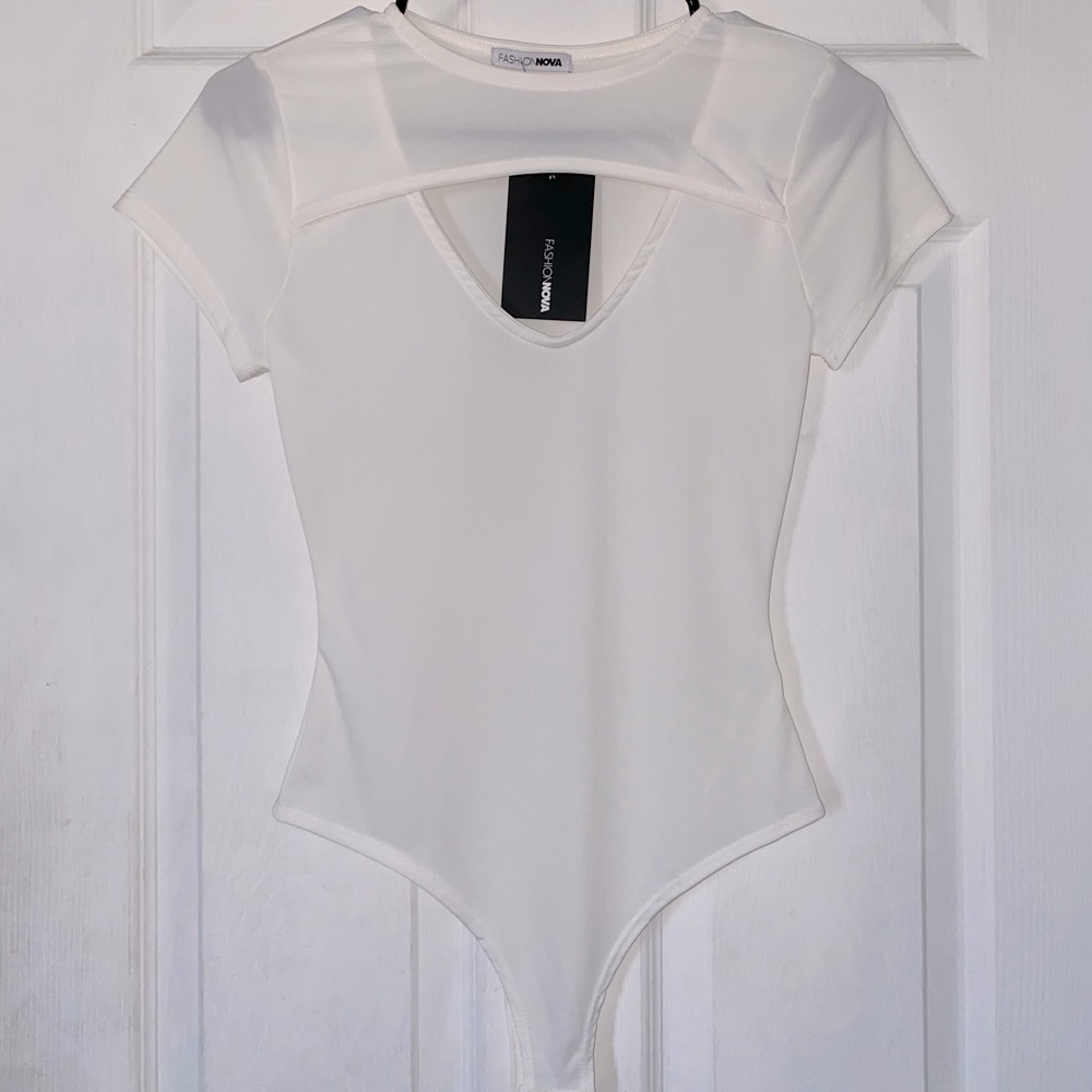 Cut Out Sheer Bodysuit